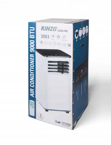 Aparat de aer conditionat portabil 9000 BTU 60 m³ Kinzo, alb