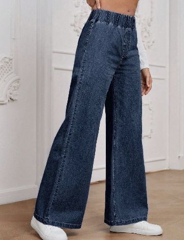 Pantaloni SHEIN, albastru
