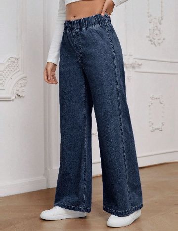 Pantaloni SHEIN, albastru