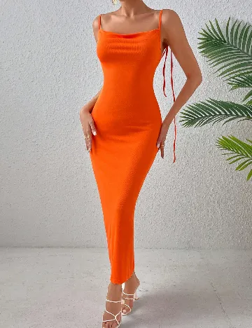 Rochie lunga SHEIN, portocaliu