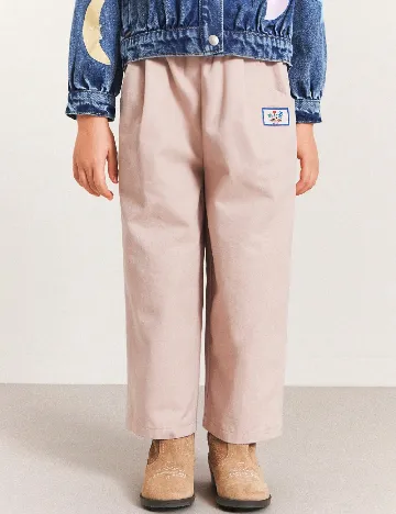 Pantaloni Shein Kids, roz pudra inchis
