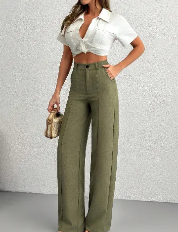 Pantaloni SHEIN, verde