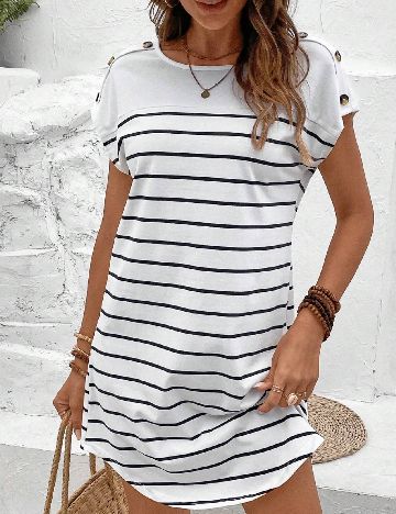 Rochie scurta SHEIN, alb