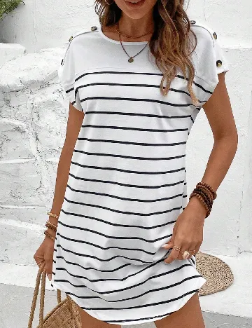 Rochie scurta SHEIN, alb