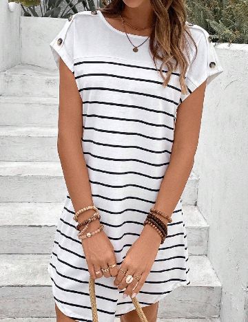 Rochie scurta SHEIN, alb
