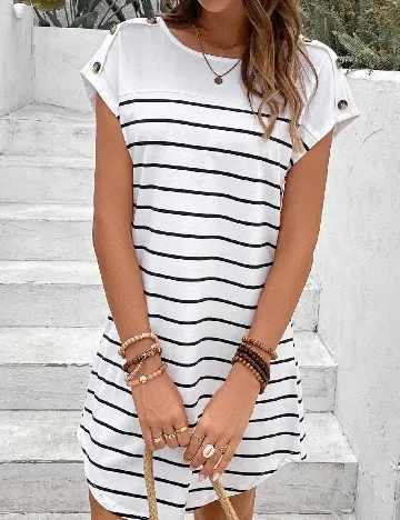 Rochie scurta SHEIN, alb