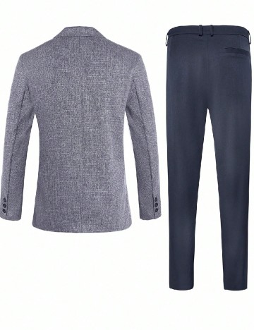 Costum SHEIN, bleumarin/gri