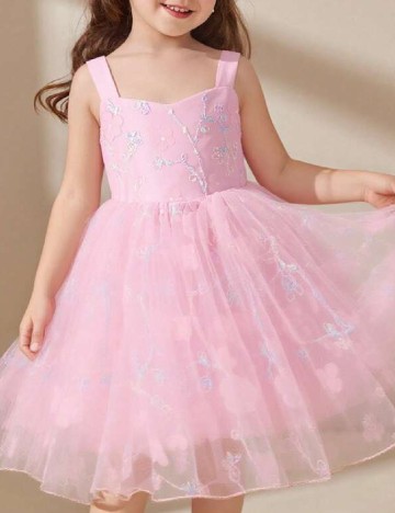 Rochie scurta Shein Kids, roz