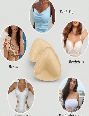 Cupe de silicon SHEIN, crem