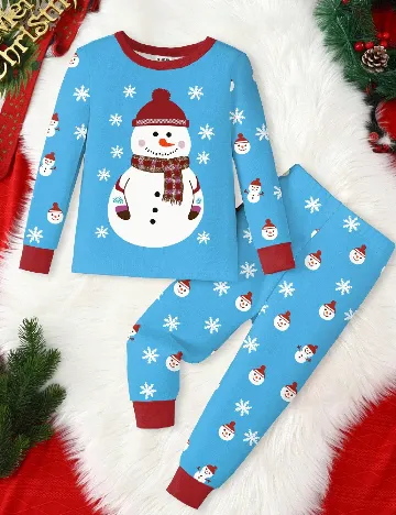 Pijama Shein Kids, albastru