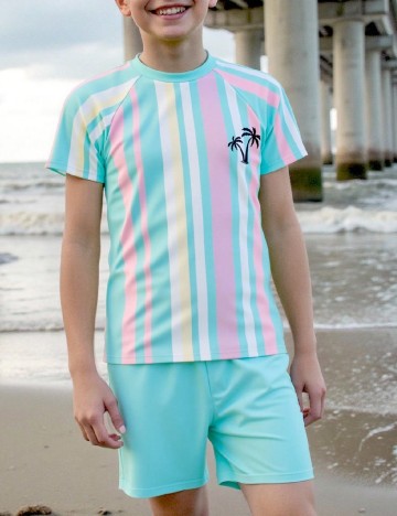 Costum de baie Shein Kids, mix culori
