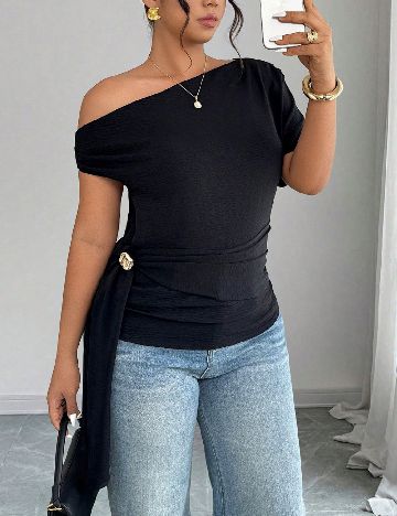 Bluza SHEIN CURVE, negru