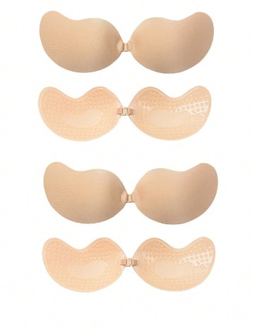 Set cupe de silicon 2 bucati SHEIN, crem