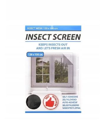 Plasa anti insecte pentru fereastra 130x150cm Dayes, negru