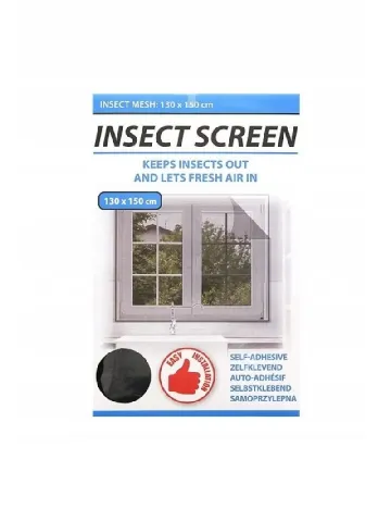 Plasa anti insecte pentru fereastra 130x150cm Dayes, negru