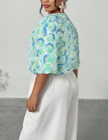 Bluza SHEIN CURVE, verde