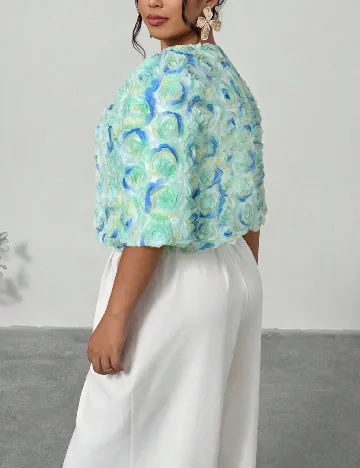 Bluza SHEIN CURVE, verde