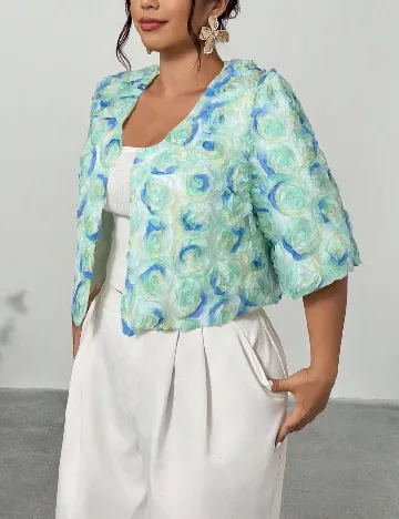 Bluza SHEIN CURVE, verde