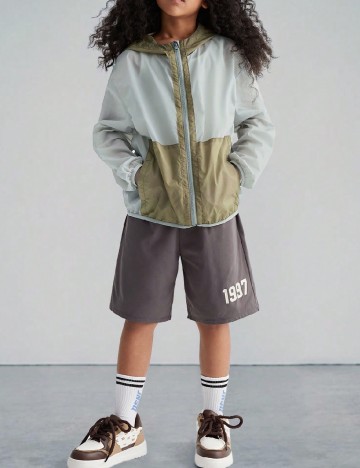 Jacheta Shein Kids, gri/verde