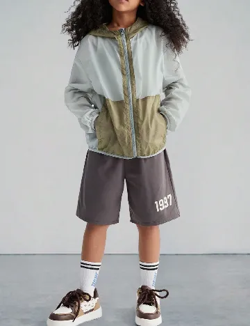 Jacheta Shein Kids, gri/verde