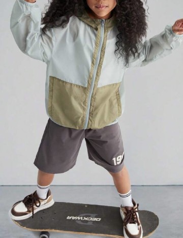 Jacheta Shein Kids, gri/verde