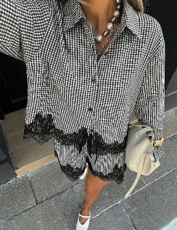 Compleu SHEIN, negru/alb