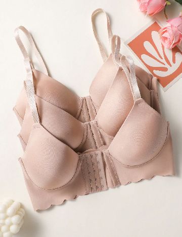 Set sutiene 3 bucati SHEIN, roz