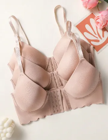 Set sutiene 3 bucati SHEIN, roz