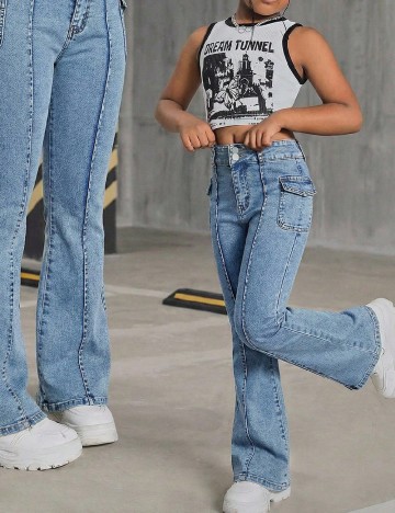 Blugi Shein Kids, albastru
