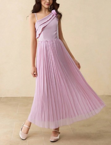 Rochie lunga Shein Kids, roz