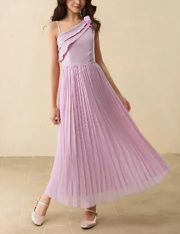Rochie lunga Shein Kids, roz