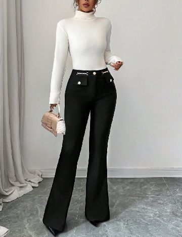 Pantaloni SHEIN, negru