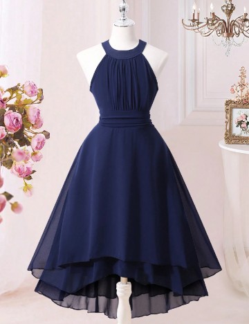 Rochie medie Shein Kids, albastru