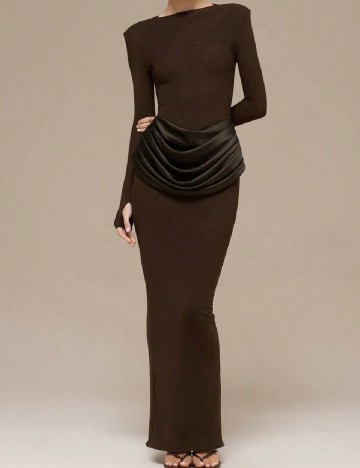 Rochie lunga SHEIN, maro