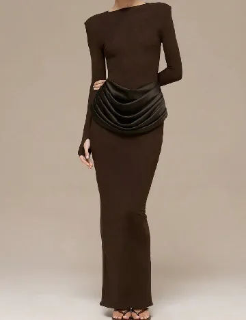 Rochie lunga SHEIN, maro