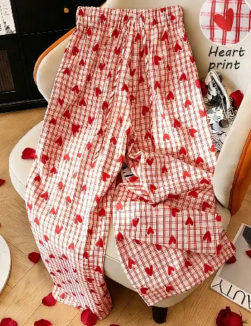 Pantaloni SHEIN, rosu