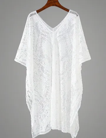 Rochie de plaja SHEIN, alb