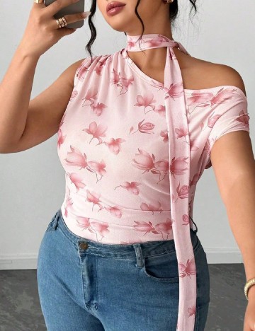 Top SHEIN CURVE, roz