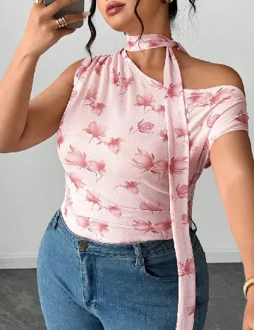 Top SHEIN CURVE, roz