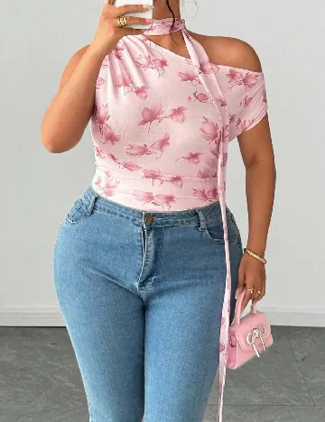 Top SHEIN CURVE, roz