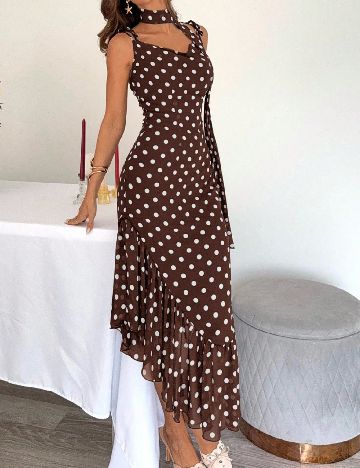 Rochie medie SHEIN, maro