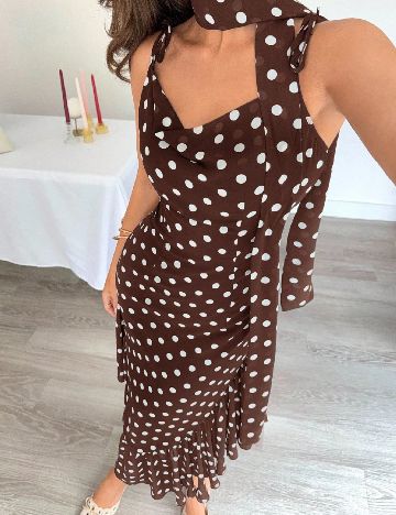 Rochie medie SHEIN, maro