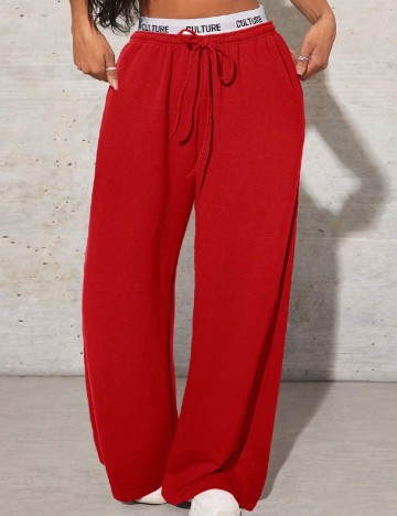 Pantaloni SHEIN, rosu