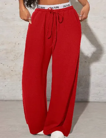 Pantaloni SHEIN, rosu