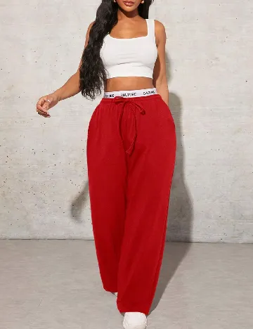 Pantaloni SHEIN, rosu