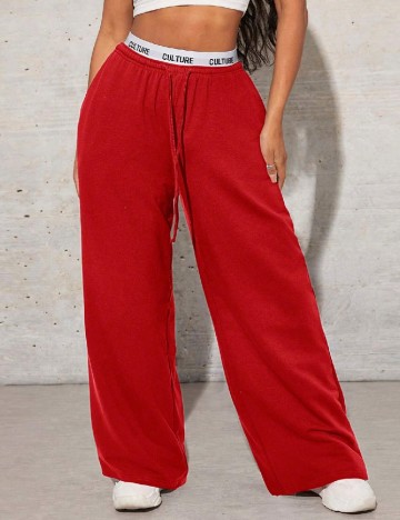 Pantaloni SHEIN, rosu