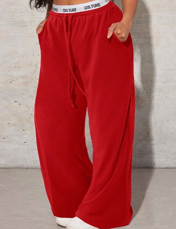 Pantaloni SHEIN, rosu