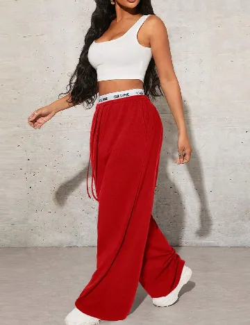 Pantaloni SHEIN, rosu