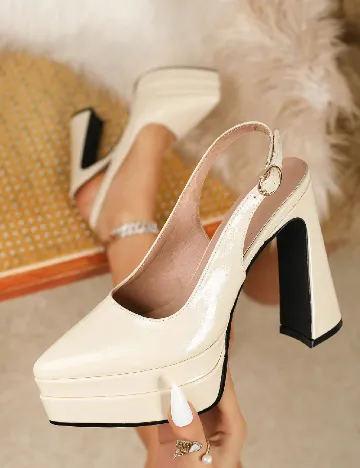 Pantofi SHEIN, crem