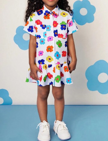 Rochie Shein Kids, mix culori